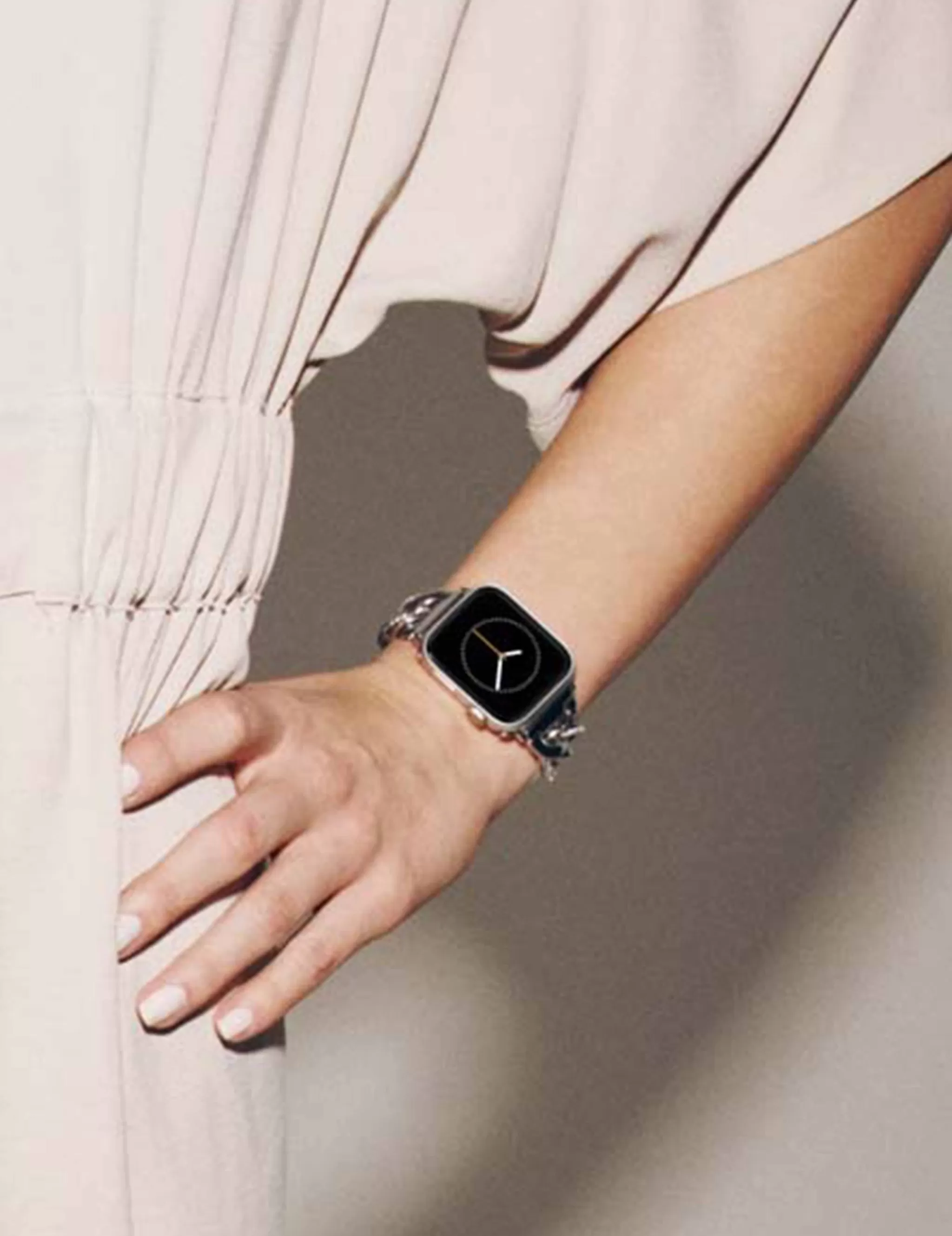 Sale Anne Klein Chain Link Bracelet Band With Premium Crystals For Apple Watch®
