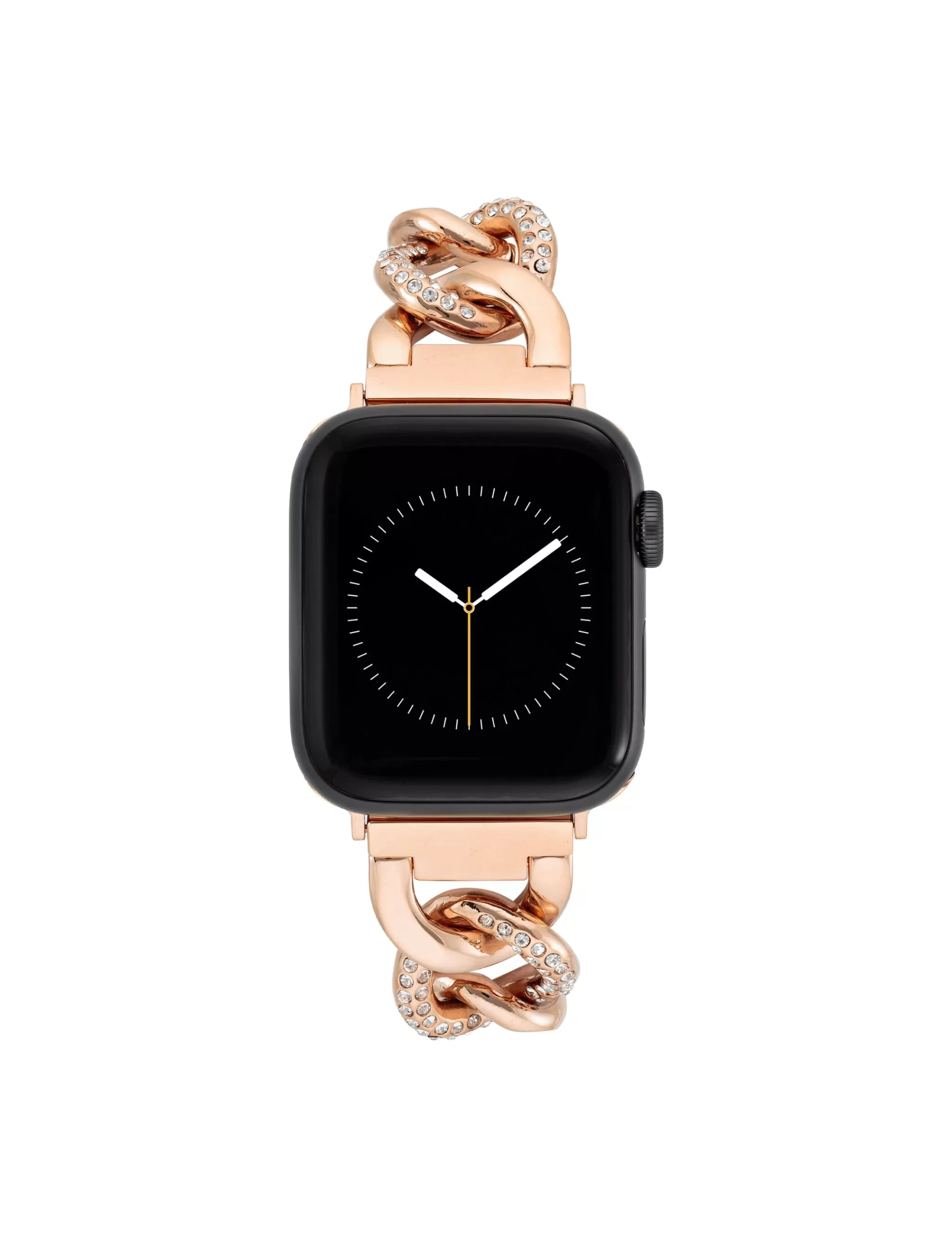 Discount Anne Klein Chain Link Bracelet Band With Premium Crystals For Apple Watch®
