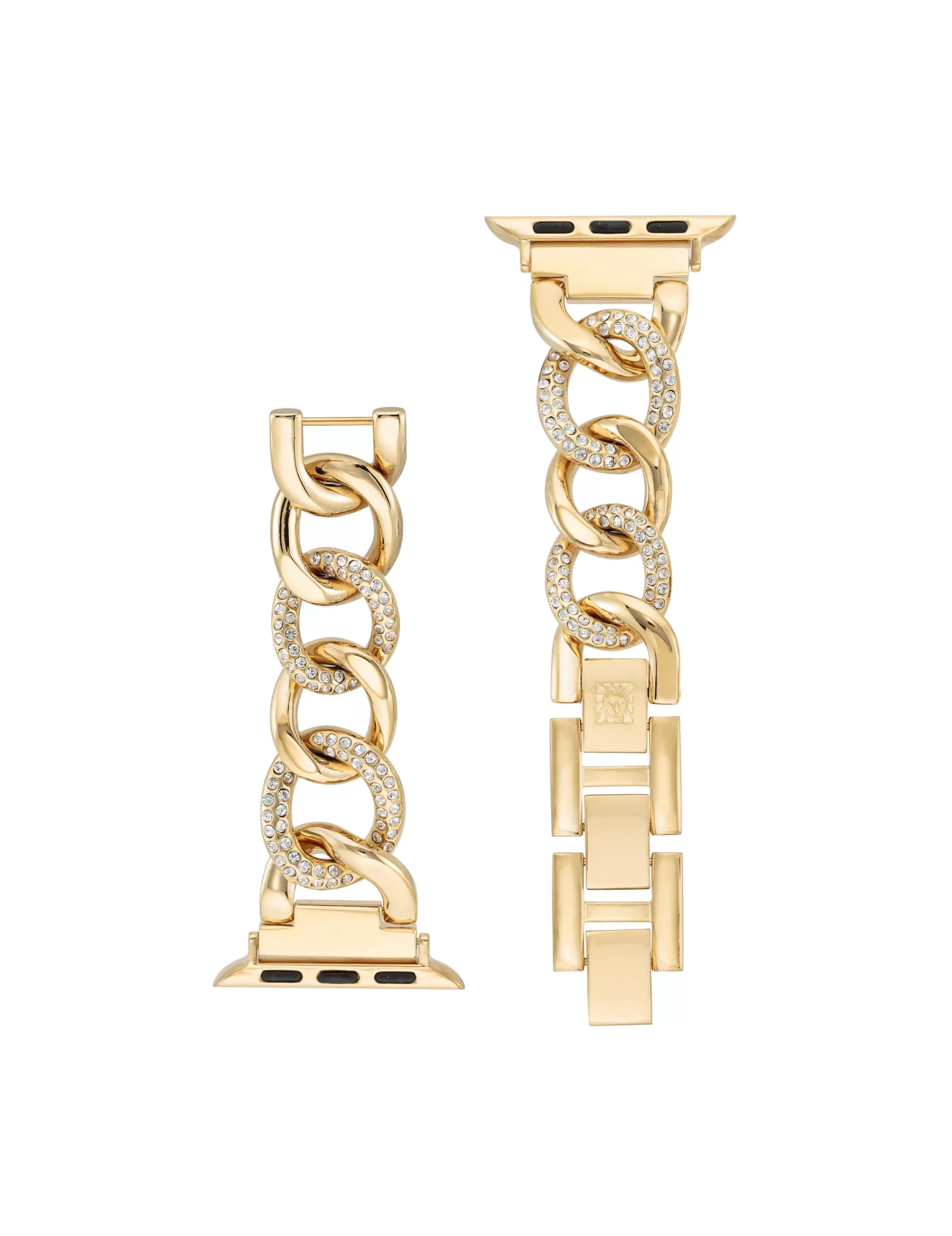Cheap Anne Klein Chain Link Bracelet Band With Premium Crystals For Apple Watch®