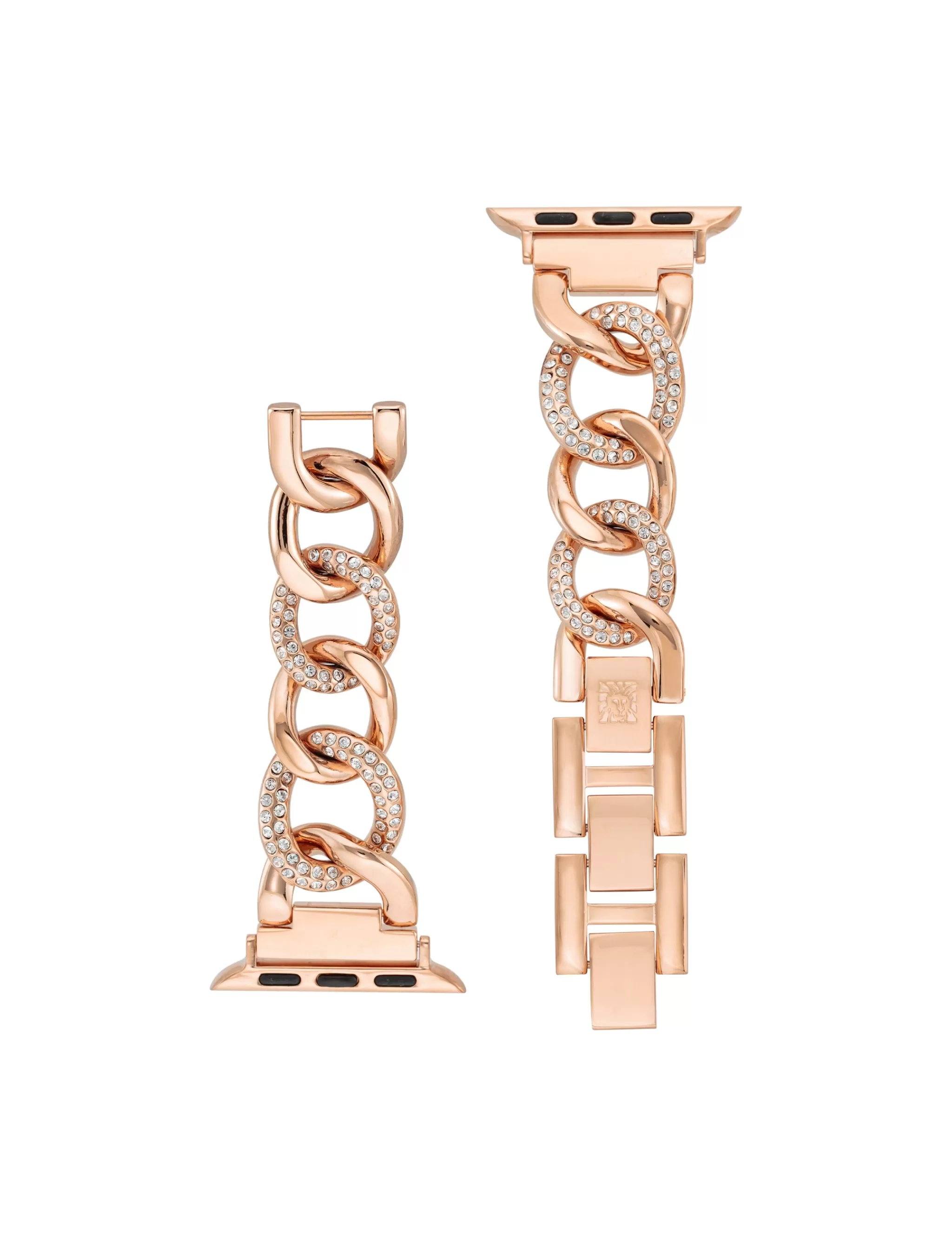 Discount Anne Klein Chain Link Bracelet Band With Premium Crystals For Apple Watch®