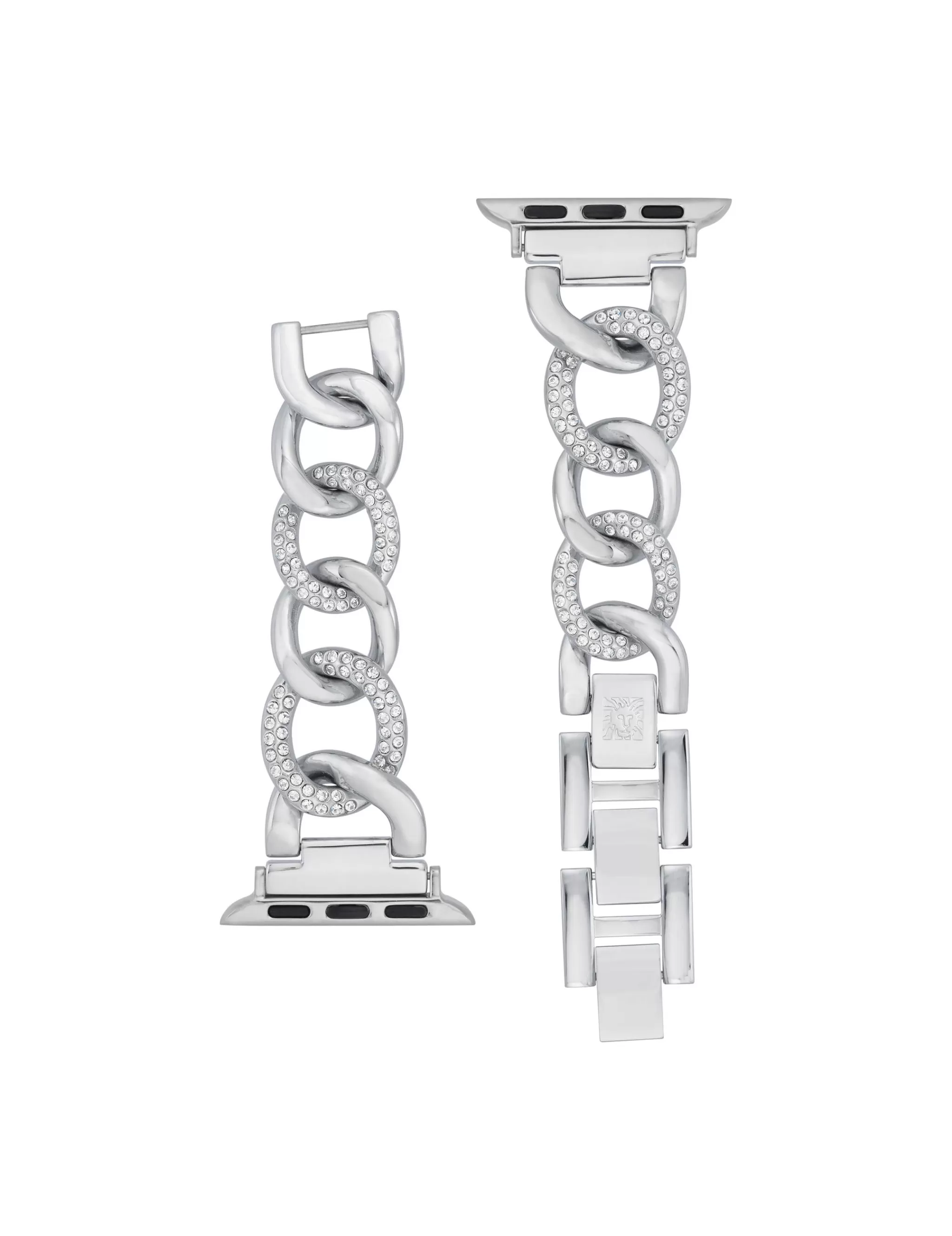 Sale Anne Klein Chain Link Bracelet Band With Premium Crystals For Apple Watch®