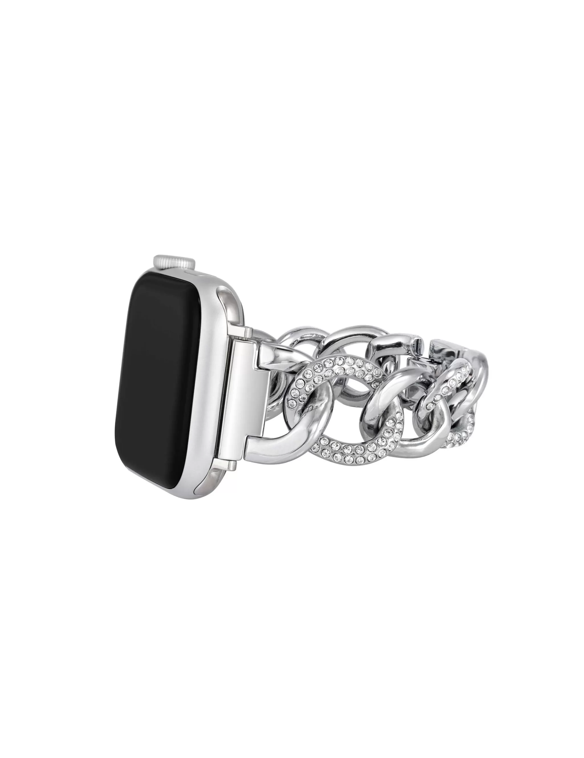 Sale Anne Klein Chain Link Bracelet Band With Premium Crystals For Apple Watch®