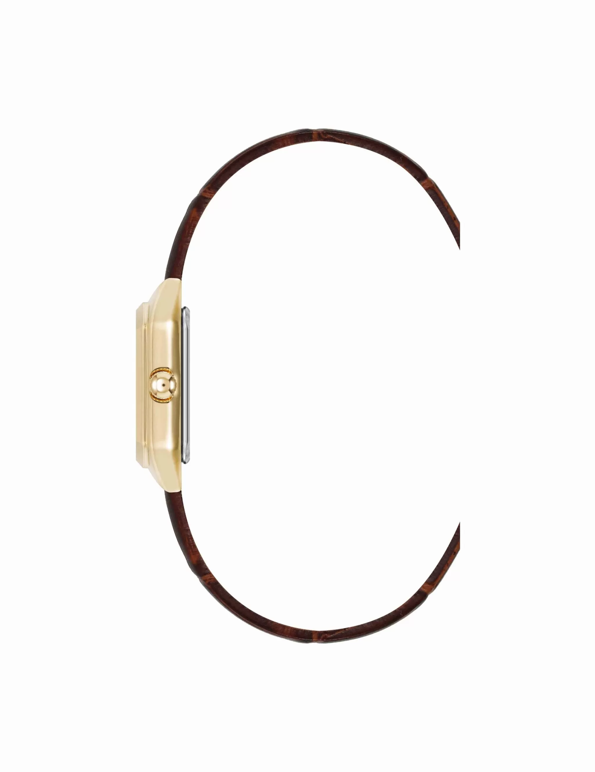 Outlet Anne Klein Consider It Octagonal Leather Band Watch