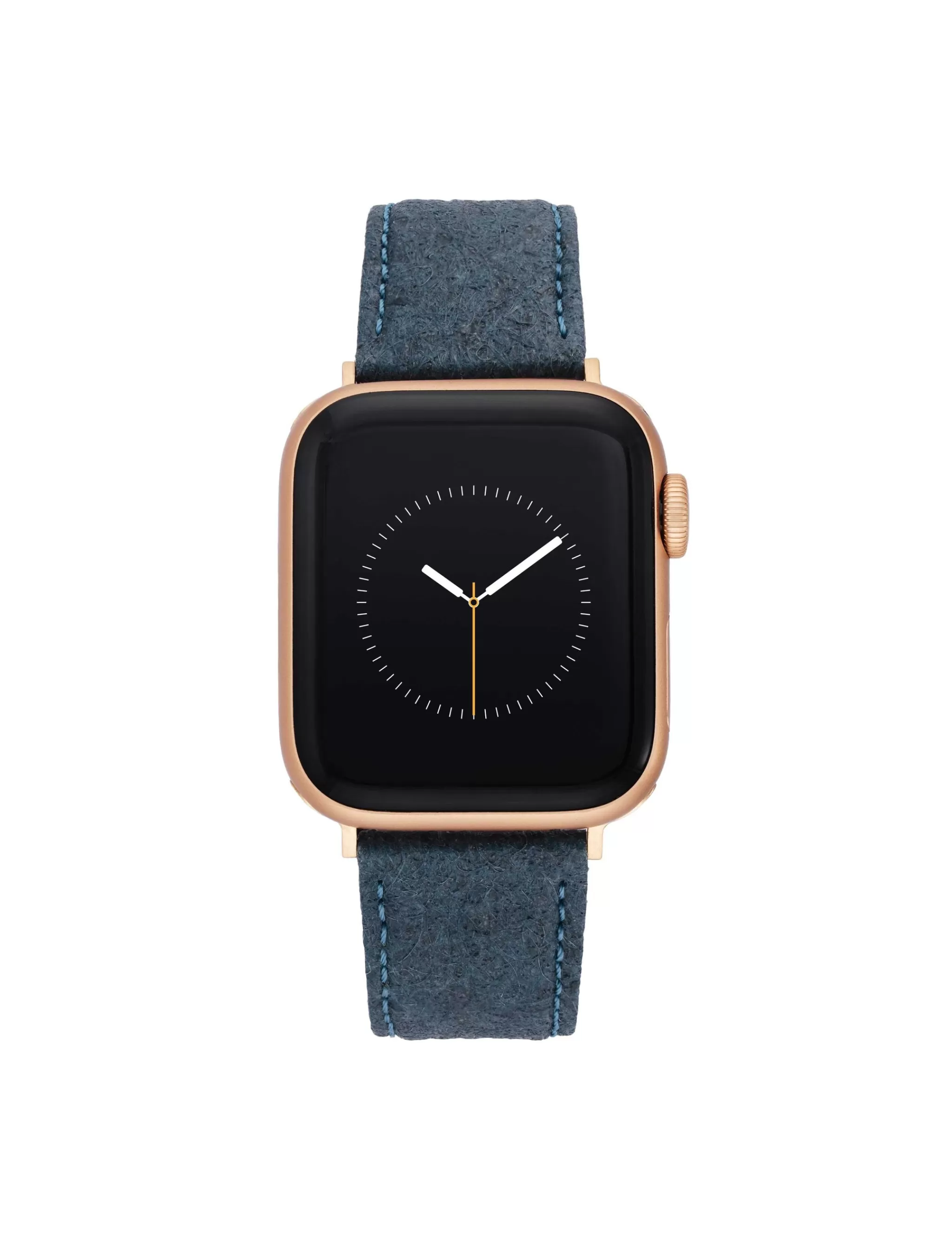 Cheap Anne Klein Consider It Pineapple Leather Band For Apple Watch®- Sale Blue/Rose Gold-Tone