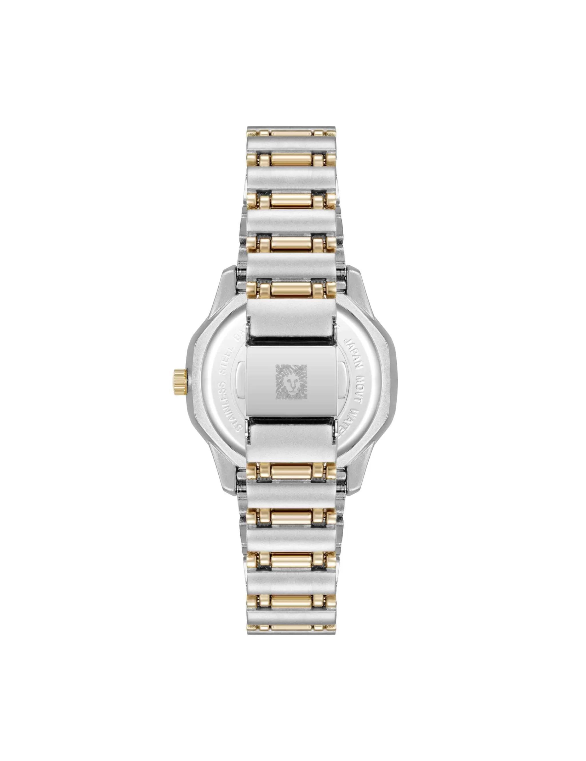 Fashion Anne Klein Crystal Accented Octagonal Case Watch