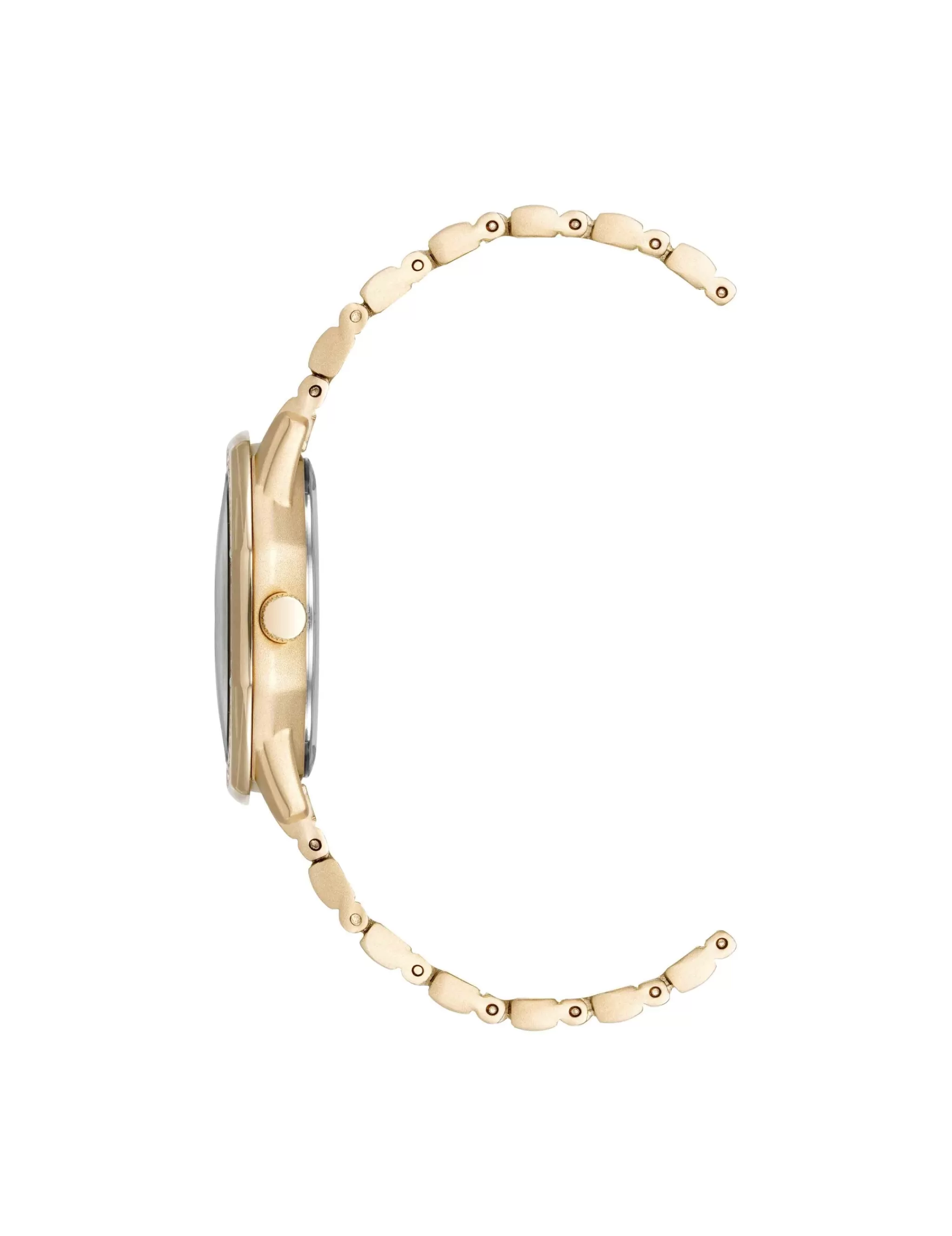 Flash Sale Anne Klein Crystal Accented Octagonal Case Watch