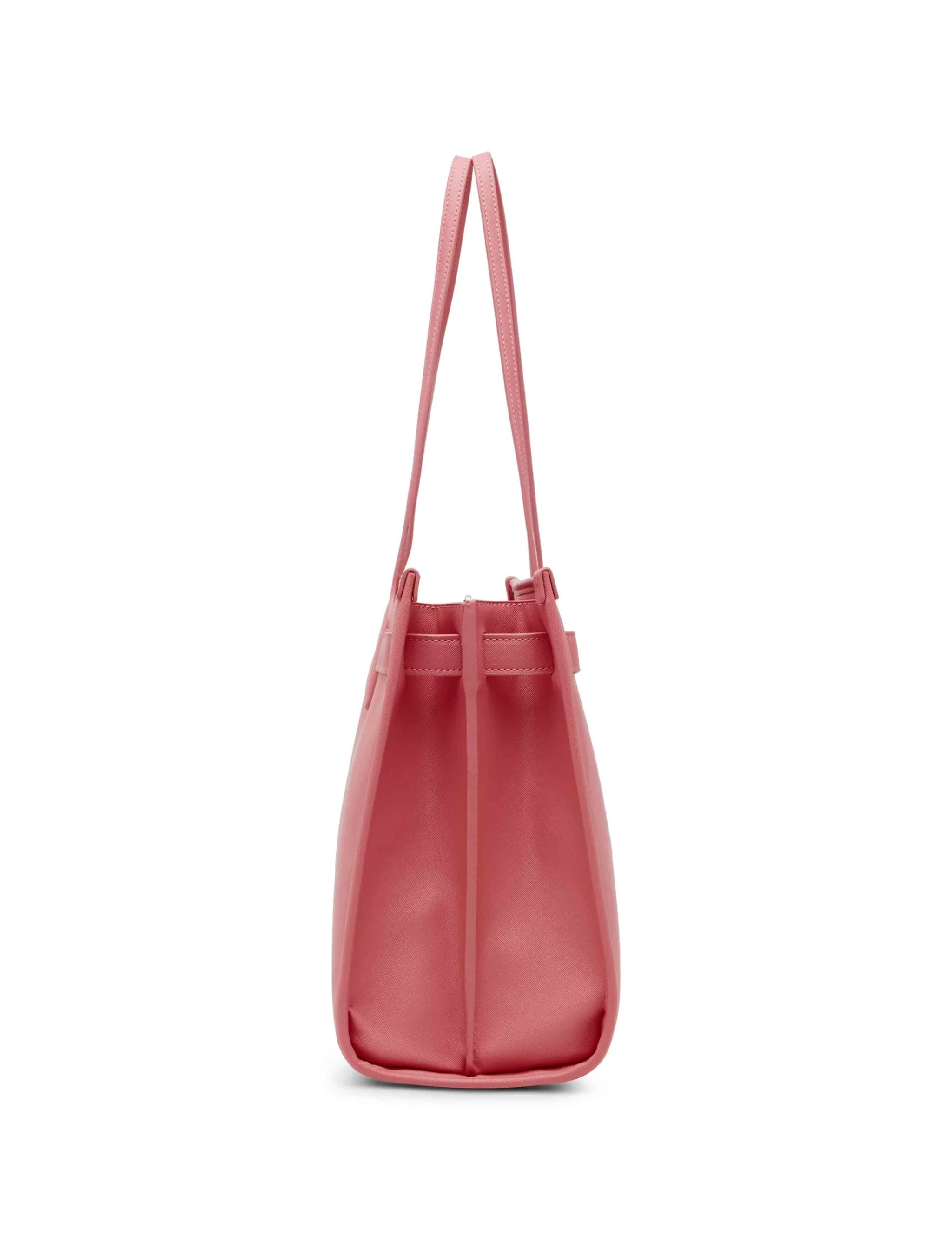 New Anne Klein Large Structured Tote With Luggage Tag Ocean Coral