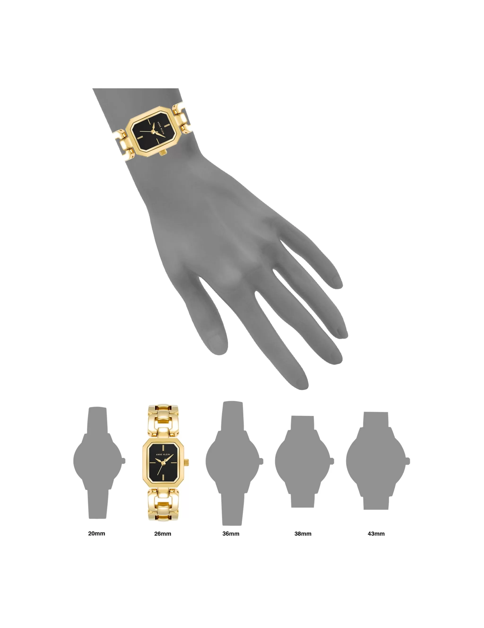 Sale Anne Klein Octagonal Link Bracelet Watch