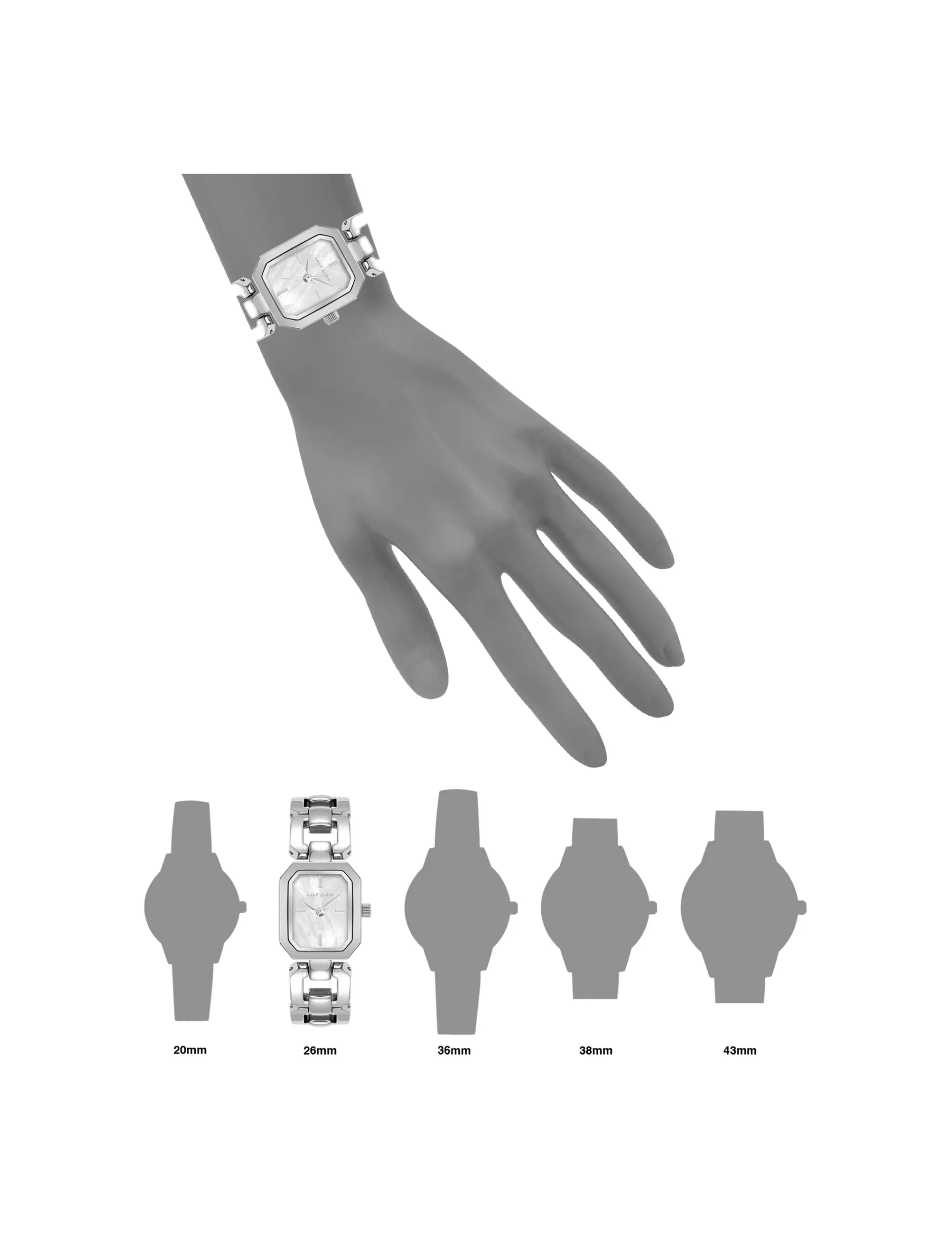 Sale Anne Klein Octagonal Link Bracelet Watch