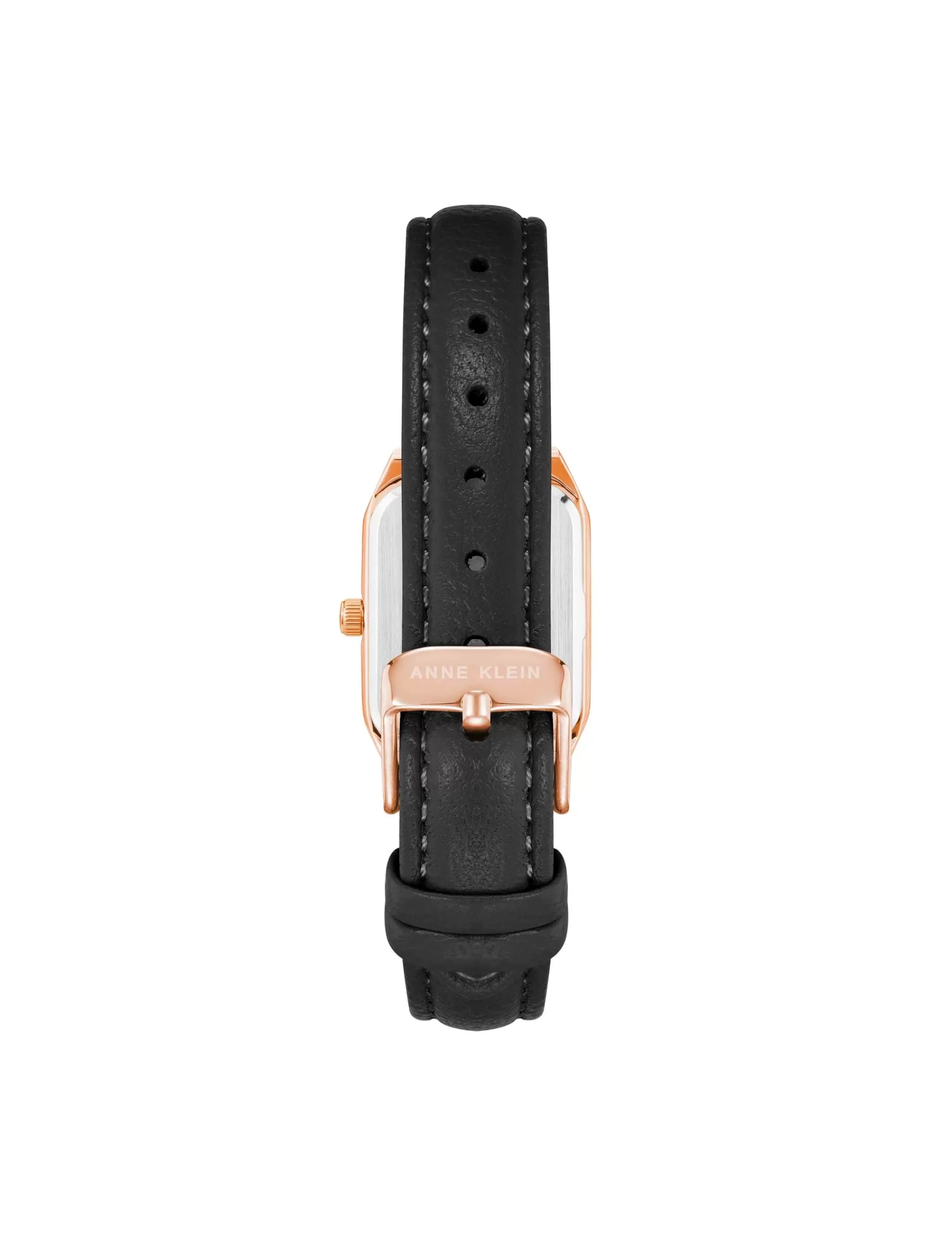 Best Sale Anne Klein Octagonal Shaped Leather Strap Watch
