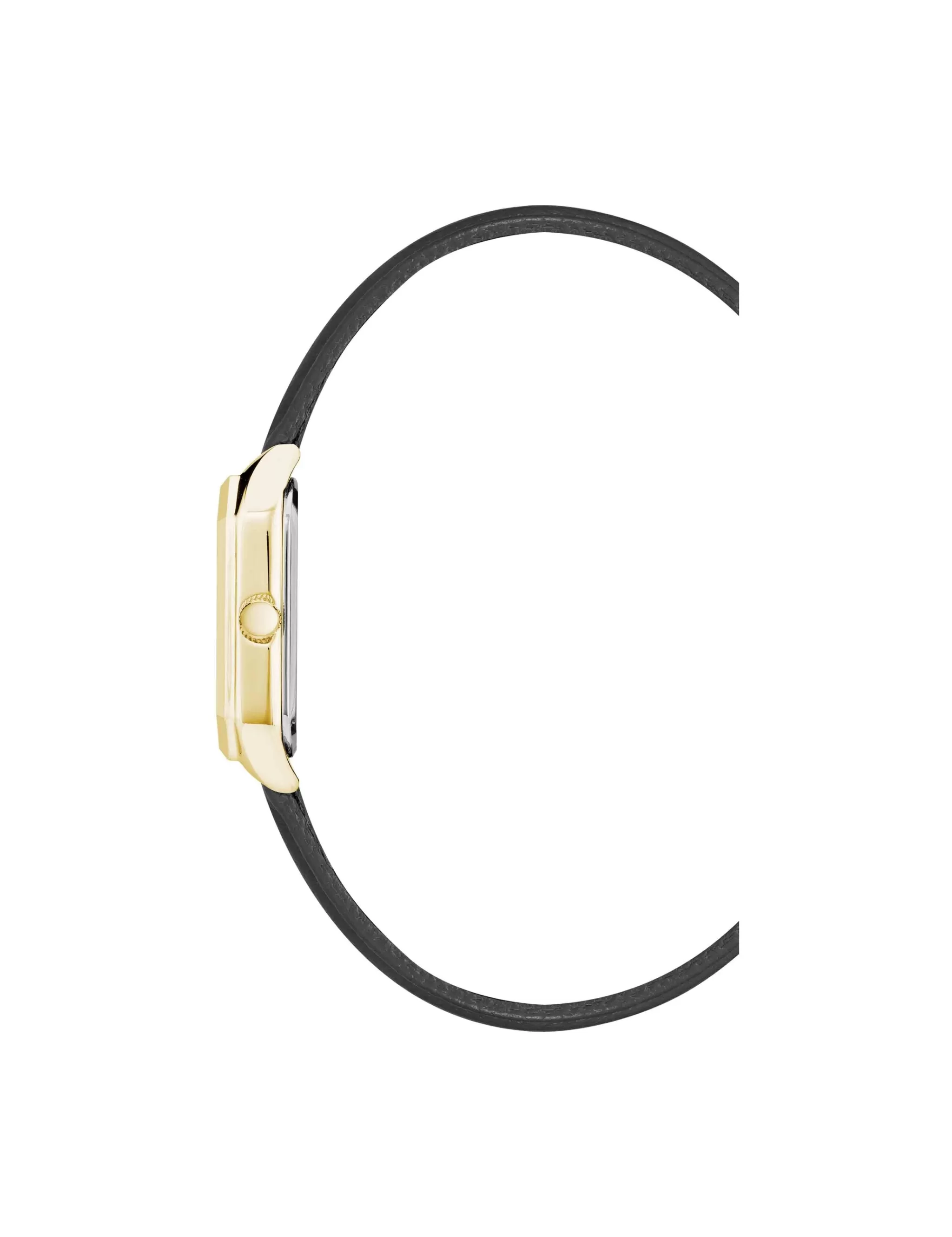 Outlet Anne Klein Octagonal Shaped Leather Strap Watch
