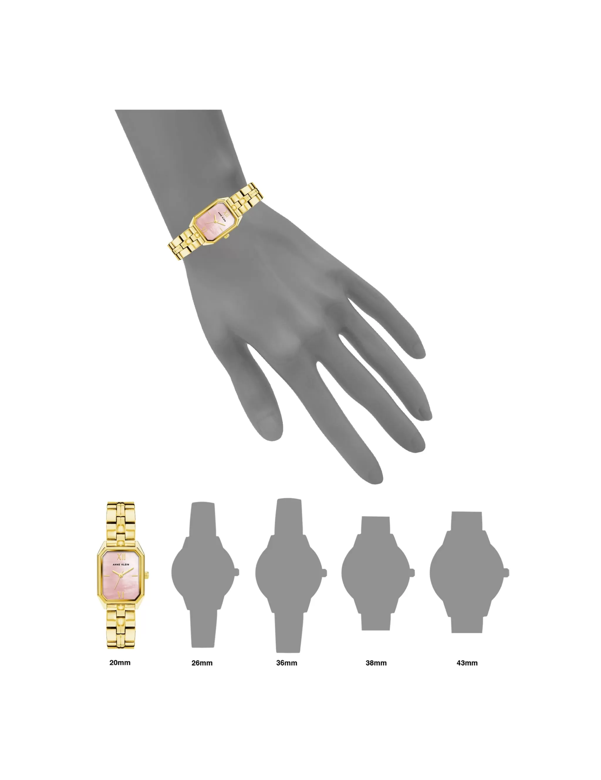 Sale Anne Klein Octagonal Shaped Metal Bracelet Watch