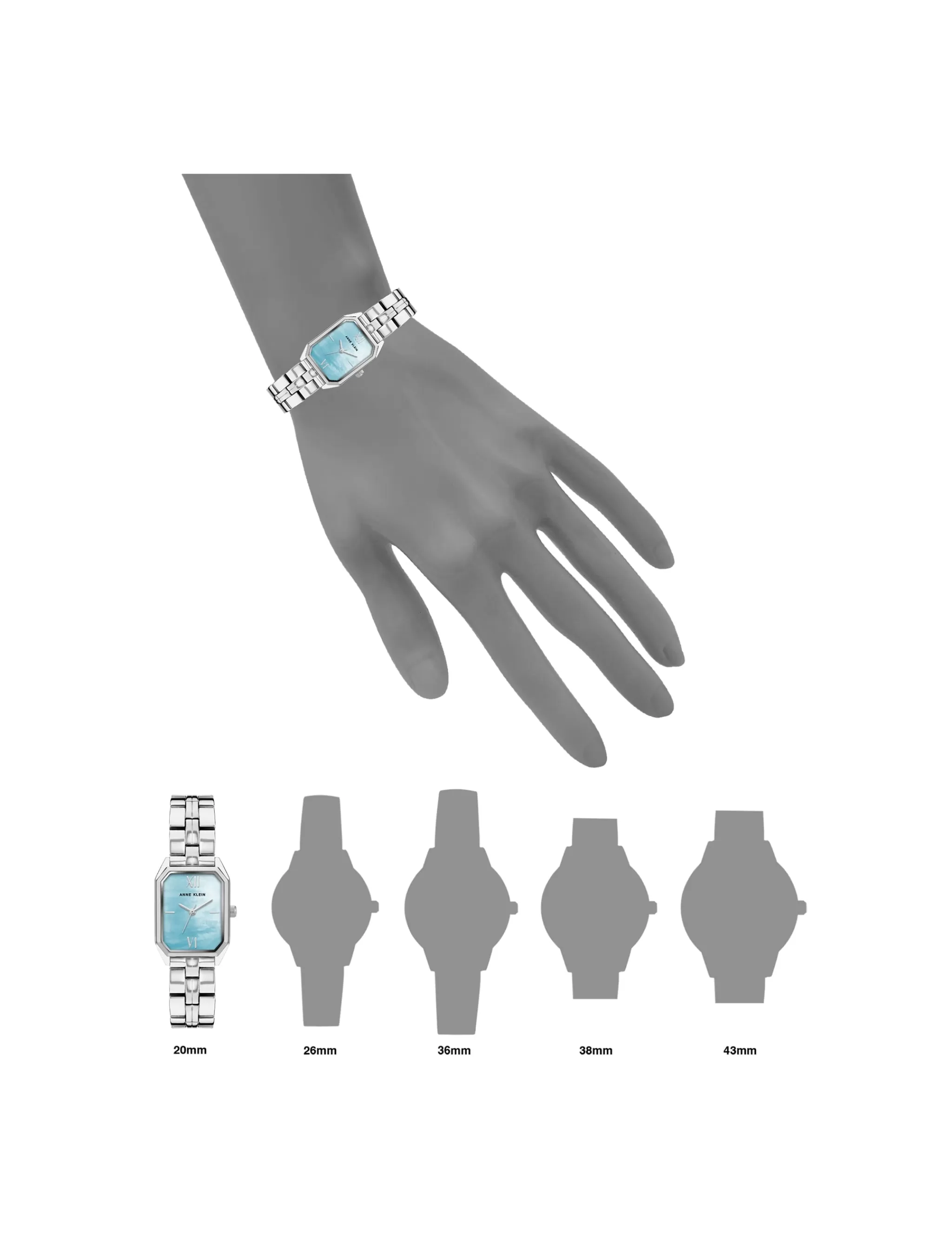 Sale Anne Klein Octagonal Shaped Metal Bracelet Watch
