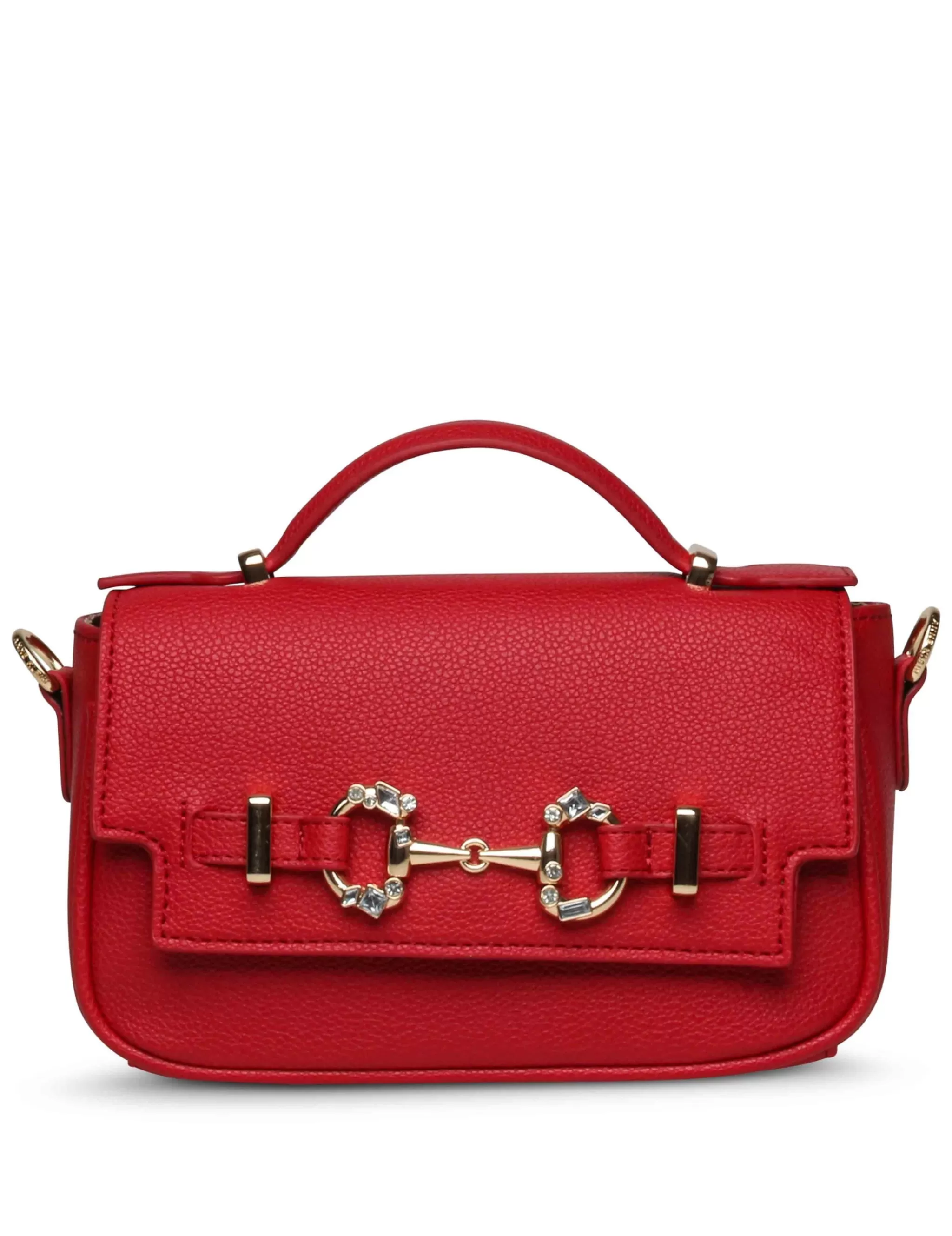 Cheap Anne Klein Top Handle Flap Crossbody With Embellished Horse Bit Detailing